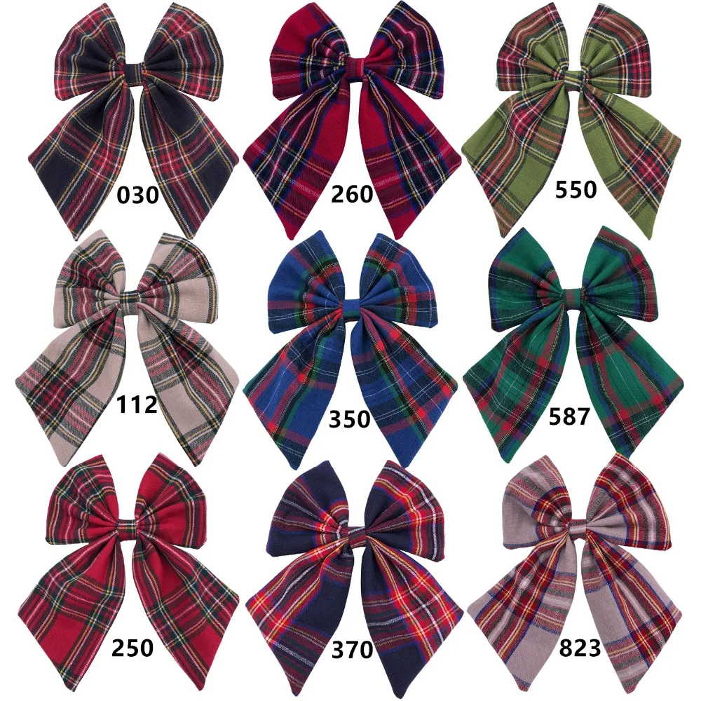 Cotton Linen Fabric Hair Bows Boutique Hair Clips Sailor Bow Barrettes Hairgrips Baby Girls Women Hair Accessories Headwear head accessories female