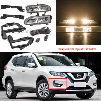 

led Fog Lights for Nissan Rogue X-Trail T32 x trail 2017-2019 Headlight Fog light Foglights frame Grill Cover fog lamps