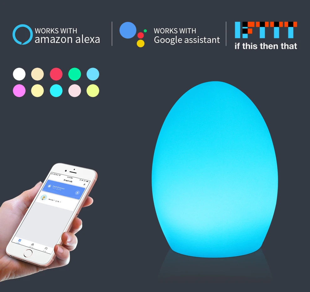 smart table lamp google home