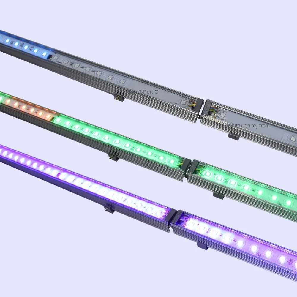 12W LED Wall Washer Outdoor Waterproof Light Strip RGB External Control Dmx512 DC24V Line Lamp For Building Landscape
