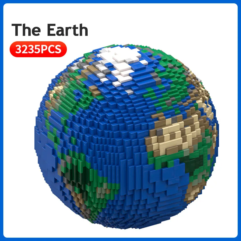 

MOC-28967The Earth Model Creative Globe Building Blocks 3235pcs Kids DIY Educational Bricks Assembly Toys For Children Xmas Gift
