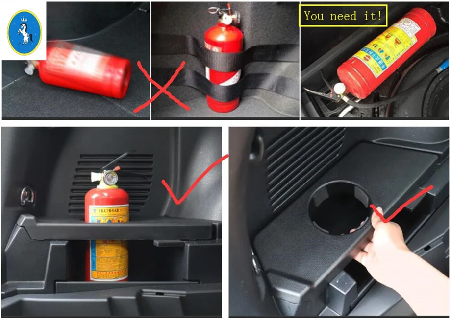 Yimaautotrims огнетушитель для багажника, держатель для стакана напитков, чехол для хранения багажника автомобиля для TOYOTA RAV4 RAV 4