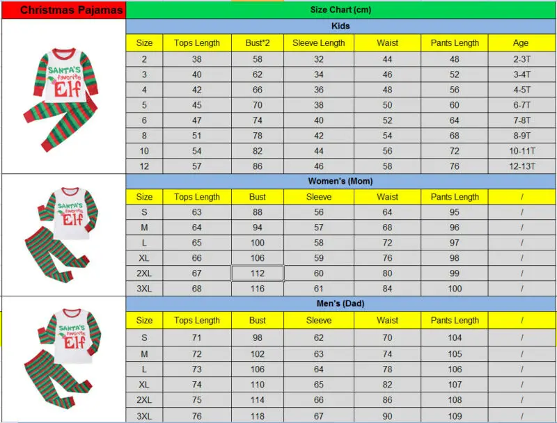 Рождественские Семейные одинаковые рождественские пижамы, Пижамный набор, Рождественская одежда для сна с изображением Санта-эльфа, одежда для сна