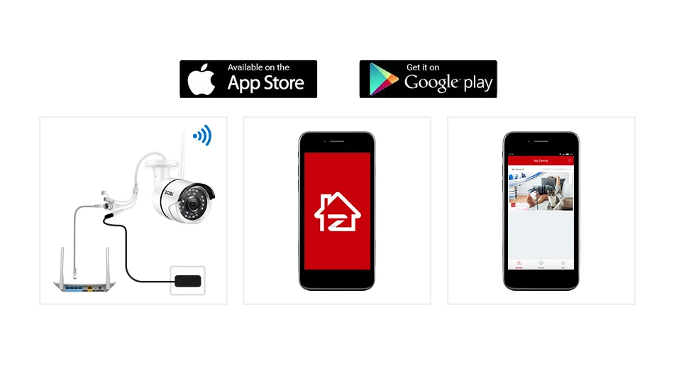 ZOSI 1080P Wifi IP камера Onvif 2.0MP HD наружная Водонепроницаемая инфракрасная камера ночного видения для видеонаблюдения