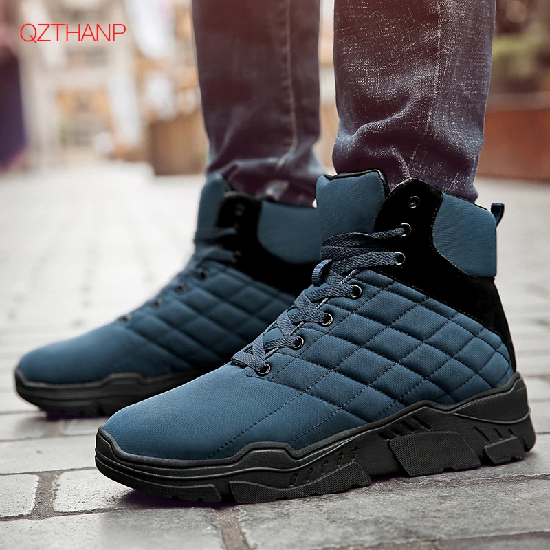 

New Arrival Luxury Brand Man Comfortable Boots Winter Sneakers Zapatos Hombre Lace Up Outdoor Casual Shoes Moccasin Krasovki