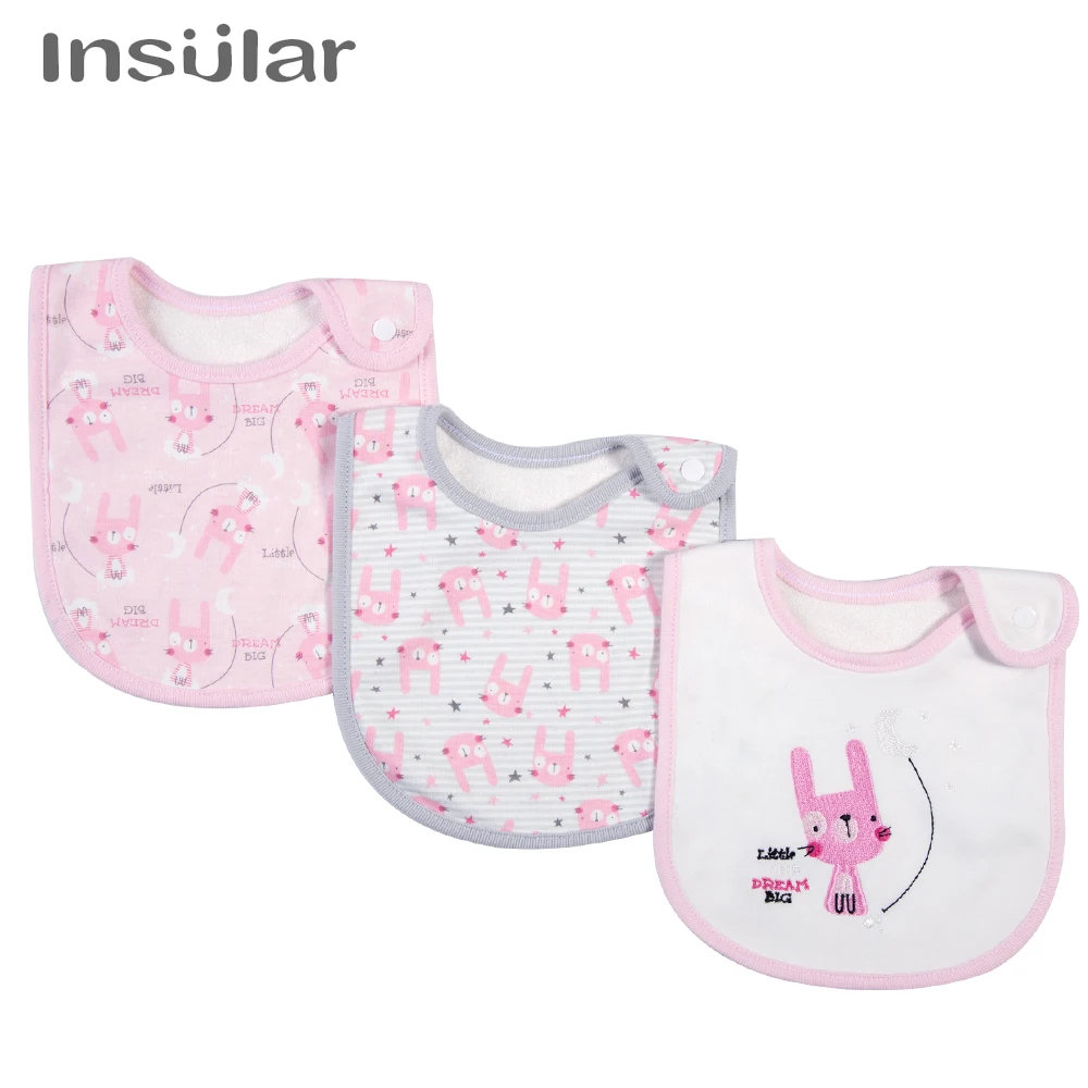 Бренд Insular, комплект из 3 предметов, детские нагрудники, хлопковые нагрудники, бандана, Слюнявчики для младенцев, слюнявчик, полотенце для малышей, шарф для новорожденных девочек и мальчиков