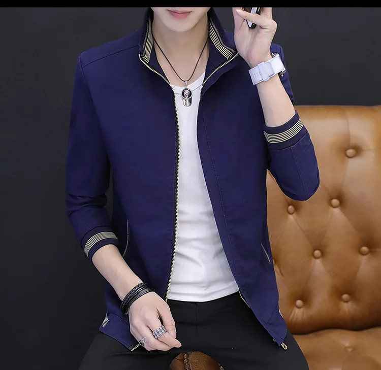 Мужская куртка плюс бархат зима стиль корейский стиль мода Slim Fit Молодежный воротник стойка Чистый хлопок большой размер пальто для мужчин'