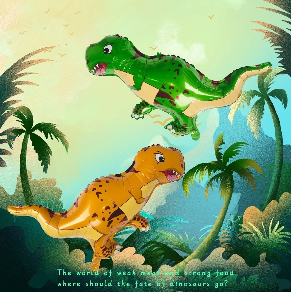 

1pc BabyShower Dinosaur Film Ballon Boy Animal Airballoon Children Party Birthday Decorations kids Helium Globos Children Toys