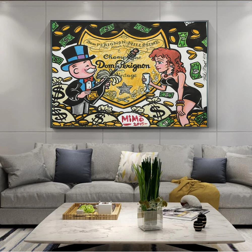 

Wall Painting Canvas Abstract Poster Decorations for Home Decor Cartoon Posters and Prints Living Room Decor Noframe