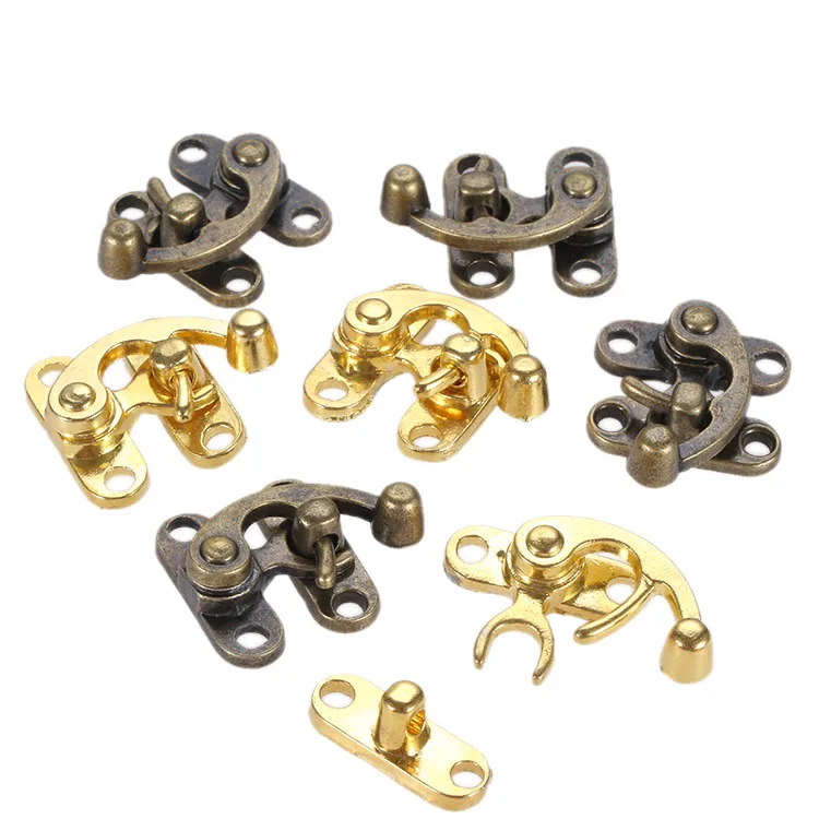 Latch Buckle Horn Hasp Padlock Clasp 2pc jewelry box hasps furniture hardware toggle latches