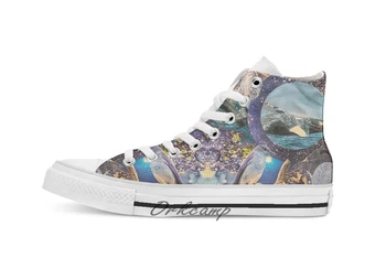 

Seek the advice Custom Casual High Top lace-up Canvas shoes sneakers Drop shipping