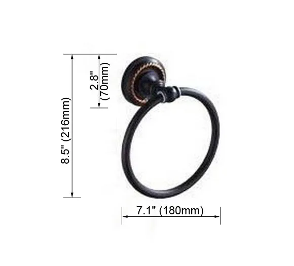 Black Oil Rubbed Bronze Bathroom Accessories Set | Bath Hardware Towel Bar, Soap Dish, Toilet Paper Holder, Robe Hook - mm015 Black Oil Rubbed Bronze Bathroom Accessories Set | Bath Hardware Towel Bar, Soap Dish, Toilet Paper Holder, Robe Hook - mm015