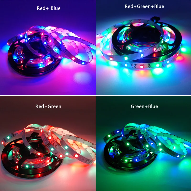 20M 15M 10M 5M 2835 LED Strip DC12V Waterproof WIFI RGB Flexible Diode Tape Ribbon Fita Tira led light Strip With Remote + Adapt (14)