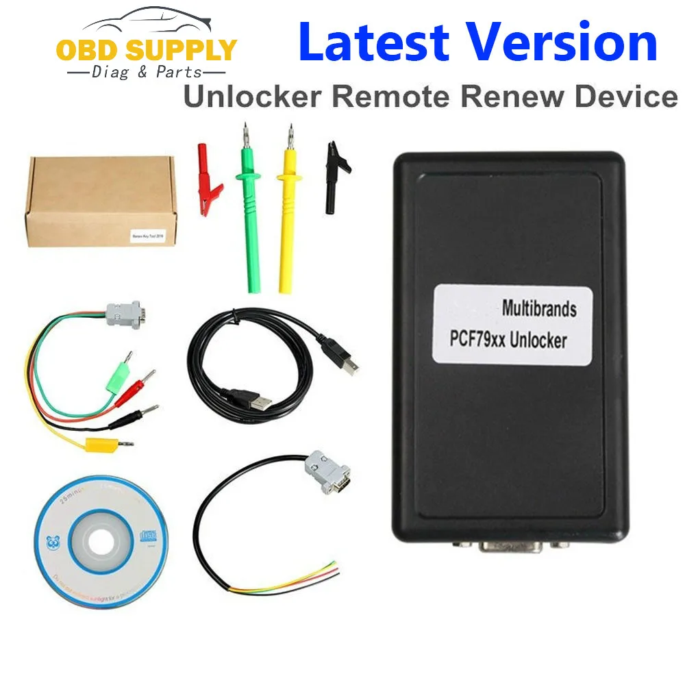 2019 обновляющие используемые ключи OBD2 Мультибренды PCF79xx Unlocker со схемами работает