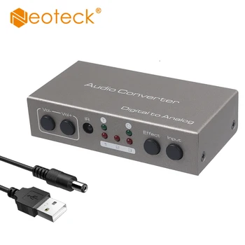 

Neoteck DAC With Remote Control Support Pass Music Mode Movie Mode Sound Effect Support Volume Control DAC Audio Adapter
