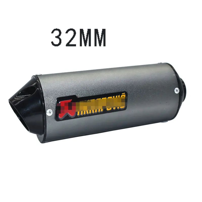 28 мм 32 мм 38 мм выхлопная труба для мотоцикла 125cc 150cc 160cc Dirt Pit Bike ATV для Honda для Yamaha atv - Цвет: titanium 32mm