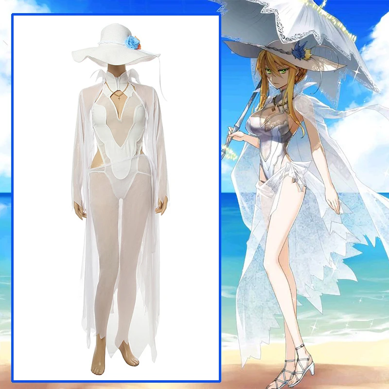 Карнавальный костюм FGO игра Fate ночь Сабер Arutoria Pendoragon купальник бикини |