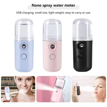 30ml Portable Mini nanomètre hydratant hydratant Facial vaporisateur d'air humidificateur USB Portable compteur de réapprovisionnement en eau