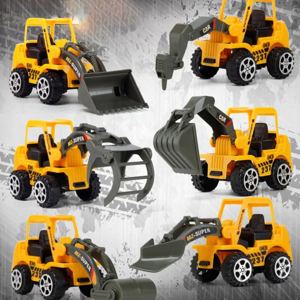 

Mini Diecast Car Model Engineering Toy Vehicles Dump Truck Forklift Excavator Model Car Mini Gift For Kids Boys