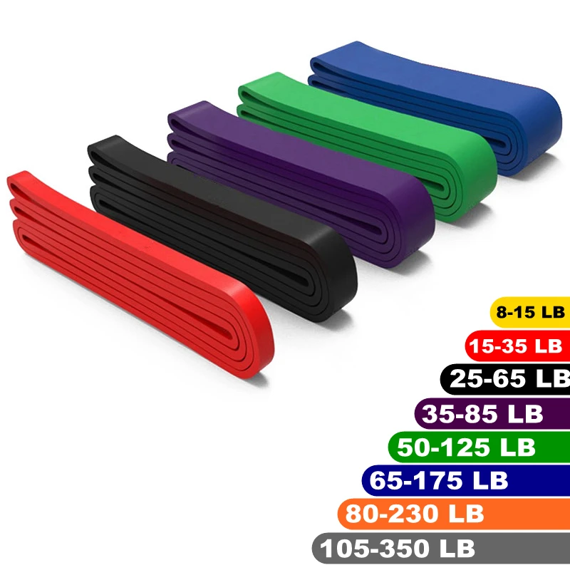 

Fitness Train Resistance Bands 208cm Gym Pilates Elastic Rubber Pull Up Crossfit Power Latex Expander Hanging Yoga Loop Band