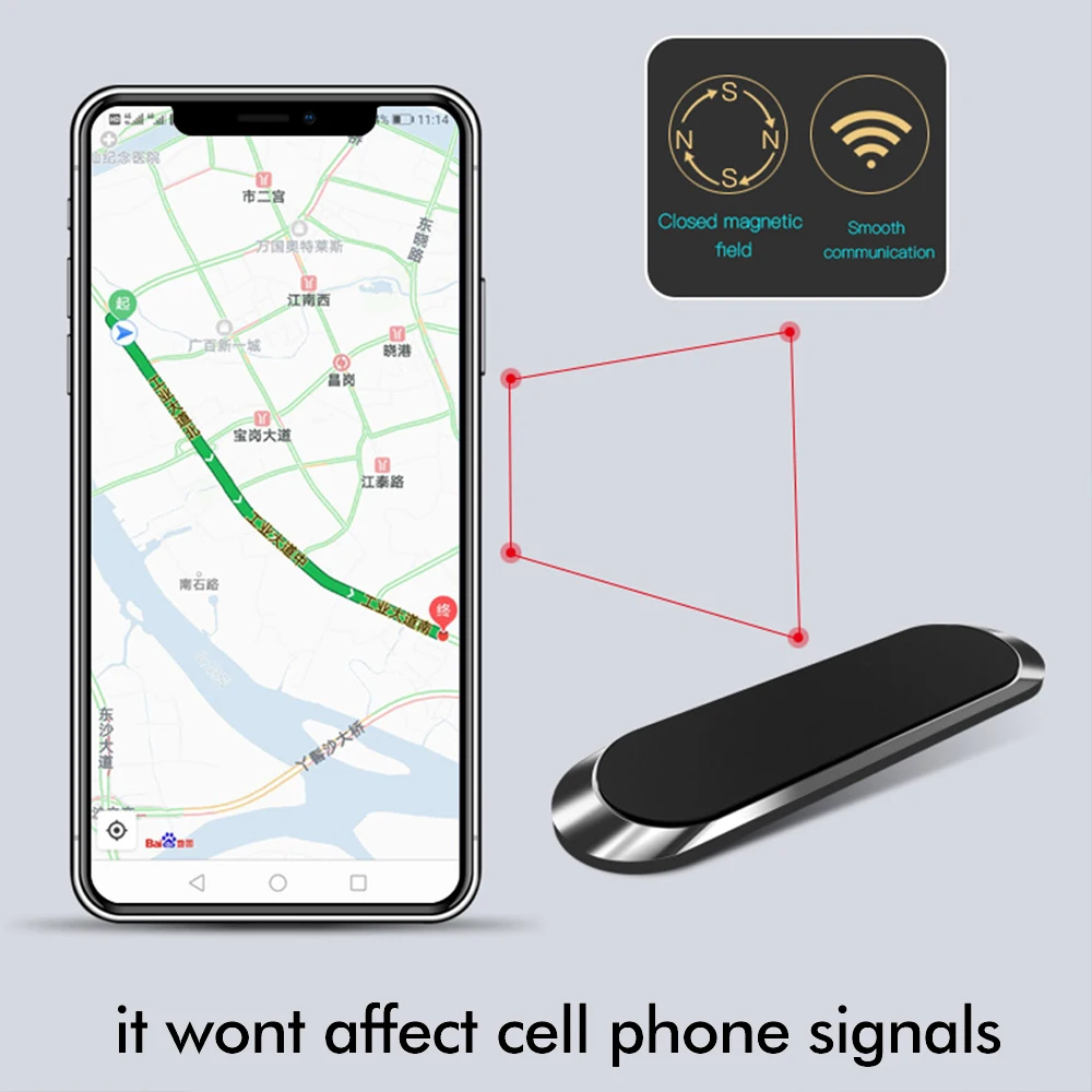 Универсальный магнитный автомобильный держатель для телефона, автомобильный держатель для приборной панели, мини-полосная паста, подставка для телефона, gps кронштейн, настенный держатель для сотового телефона, для офиса, дома