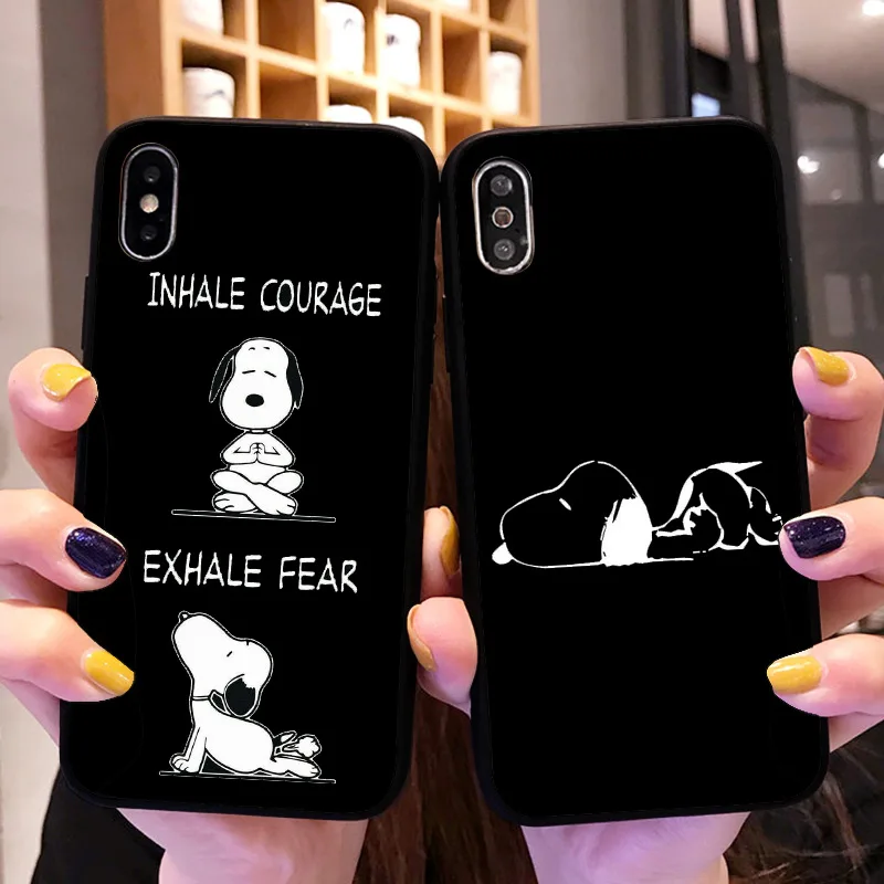 

Funny Cover Case for iPhone 10 X XS Max XR 11 Pro 5 5S SE 6 6S 7 8 Plus Snoopys Samsung Galaxy Note 8 9 10 S8 S9 S10 Plus S10E
