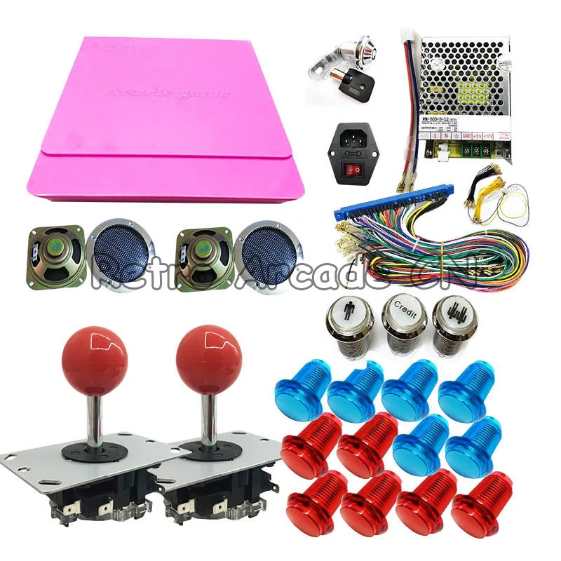 US $128.63 1299 in 1 Jamma HDMIVGA Output with power supply joystick LED buttons bundles kit accessories For Arcade cabinet game machines