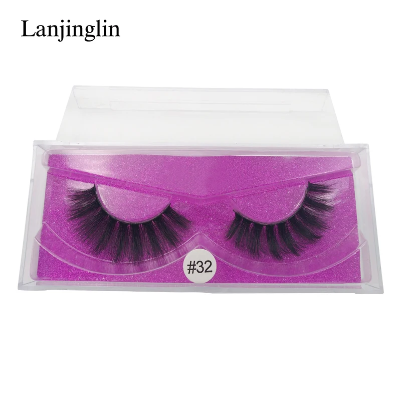 TOP 1 pair thick mink lashes natural false eyelashes 3d hair extension for professionals makeup W32P | Красота и здоровье