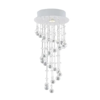 

Spiral Ceiling Crystal Lamp Living Room Crystal Ceiling Lamp Modern Crystal Hanging Lamp (White Light)