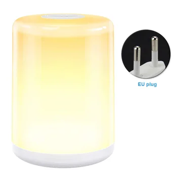 

Sleeping RGB Colorful Eye Caring Atmosphere Bedroom Bedside Table Lamp Gift Kids Room Touch Dimmable Home Decoration Timing