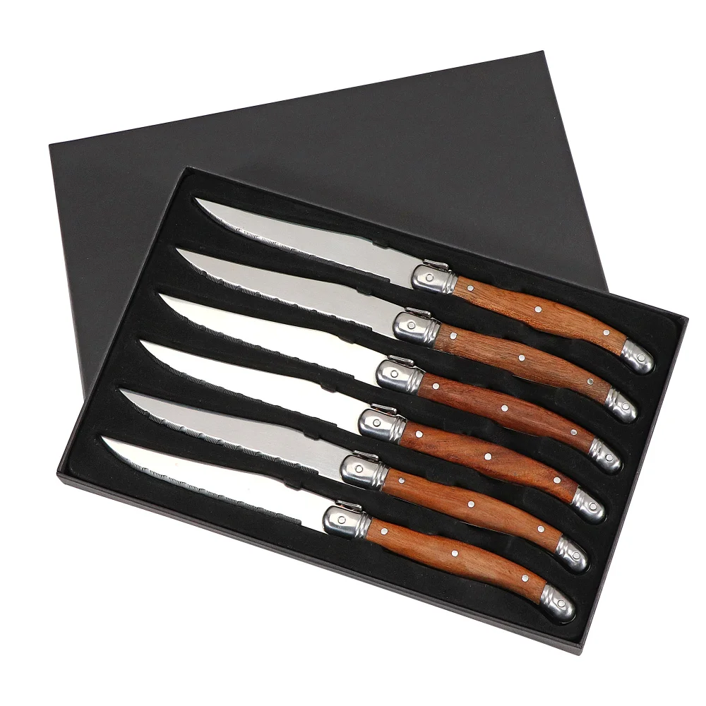 Jaswehome 4/6/8 Pcs Steak Knife Set Stainless Steel Ergonomic