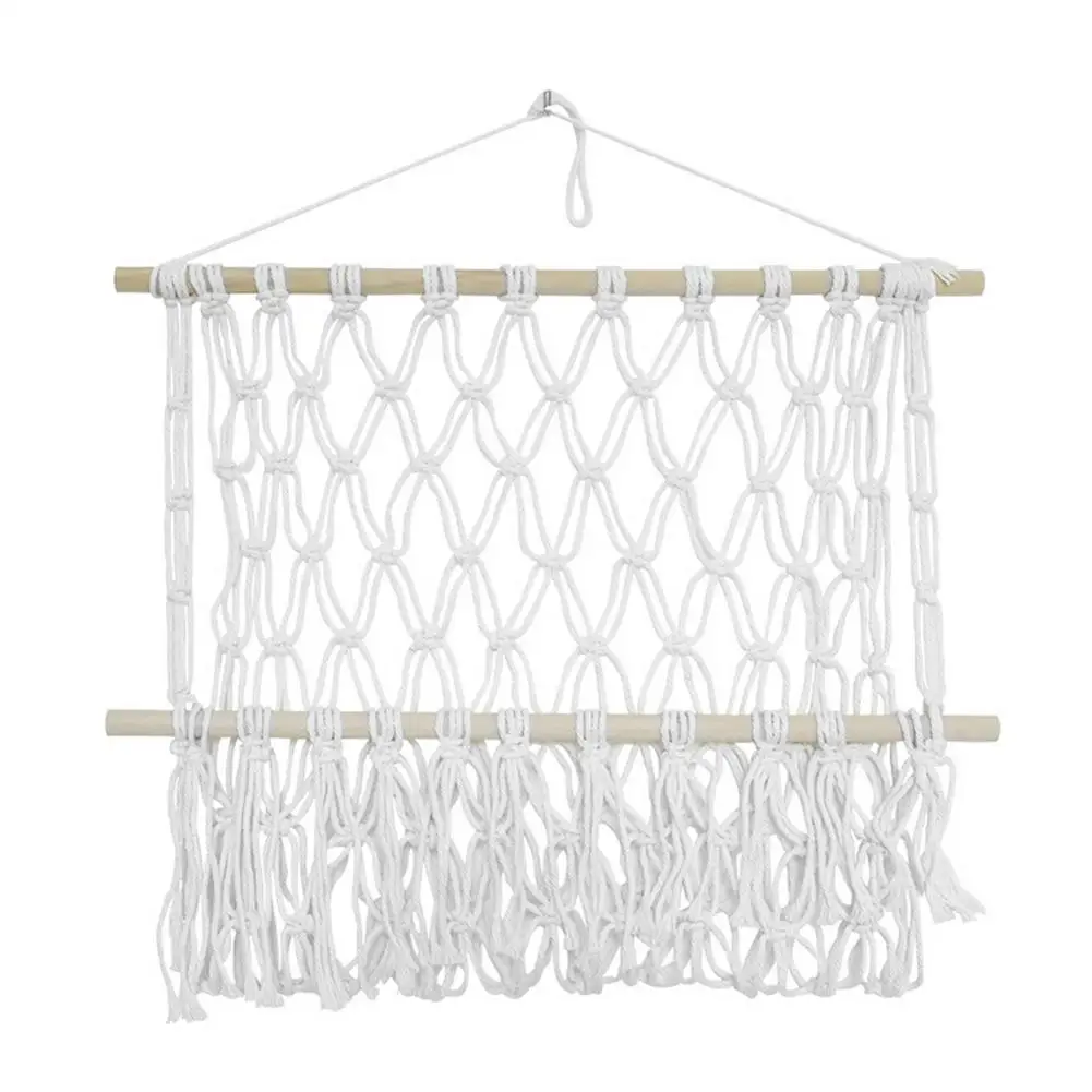 Cotton Rope Storage Rack Magazine Macrame Wall Hanging Shelf Tapestry With Unique Design For Indoor Weddings Or Out | Дом и сад