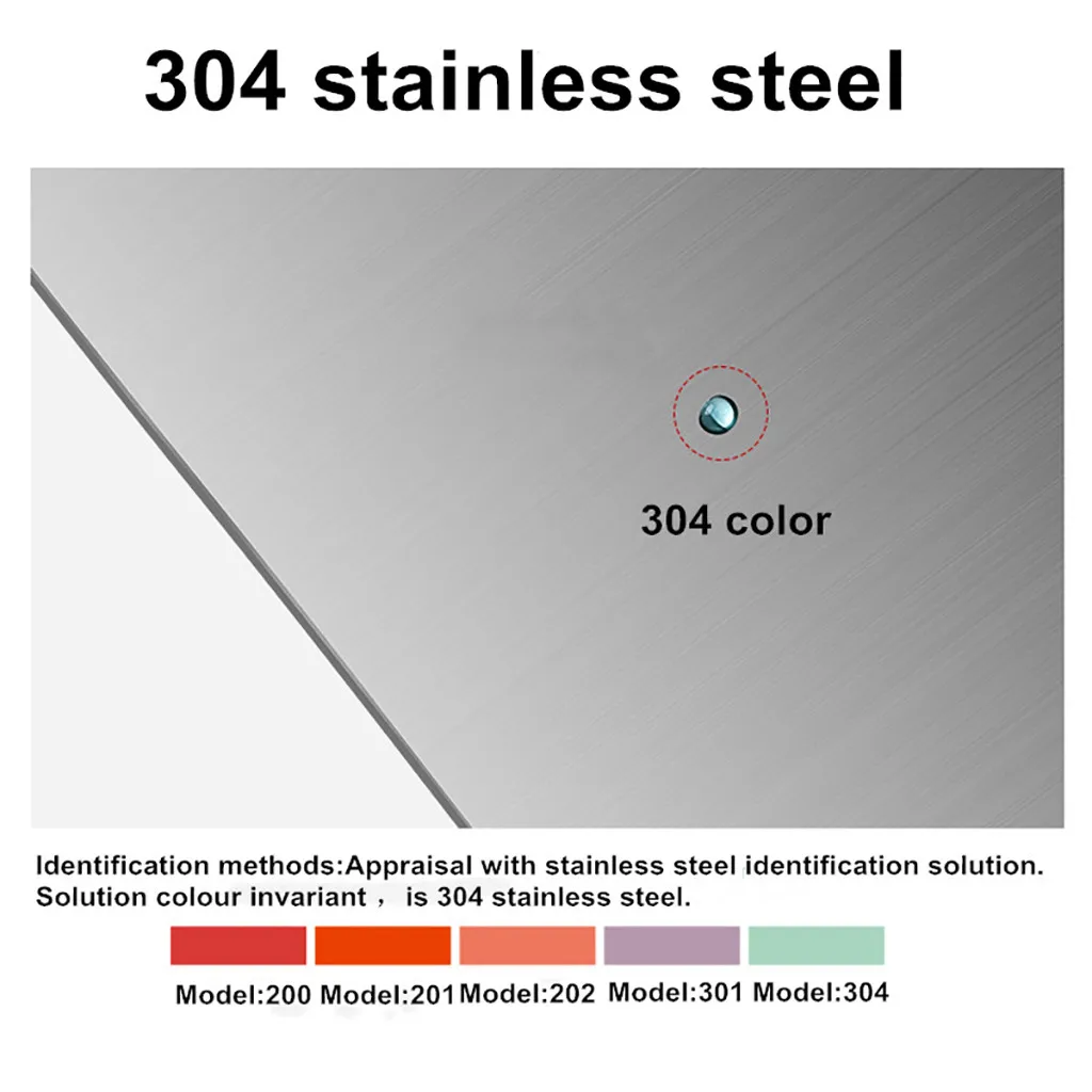 Stainless cutting board Steel Cutting Board Mildew Antibacterial Complementary Food Board Stainless Steel 304#4