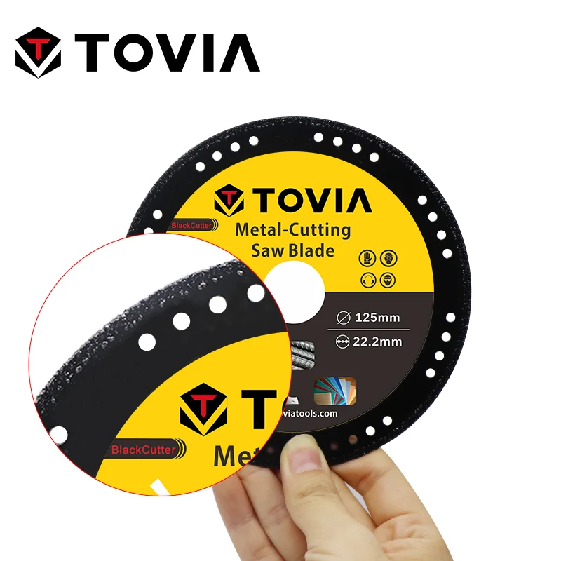 TOVIA BlackCutter 125*22мм Алмазный Диск по Металлу стали и нержавеющей для УШМ или Балкарки