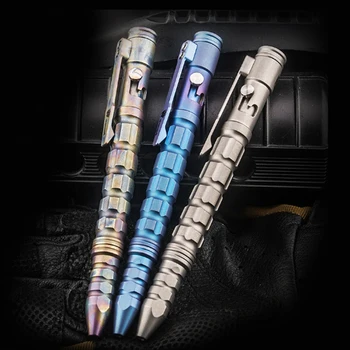 

A133 Multifunctional high quality Outdoor Titanium tactical pen Self-defense Silicon nitride Broken window Writing tactical pen