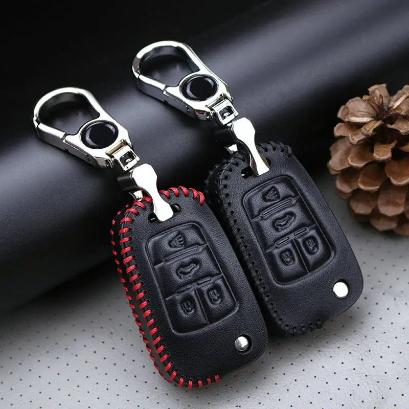 Leather Car Smart Key Case Cover For Opel Insignia Astra j gtc K H Antara Corsa B D Vectra C Keyring Holder Accessories | Автомобили и