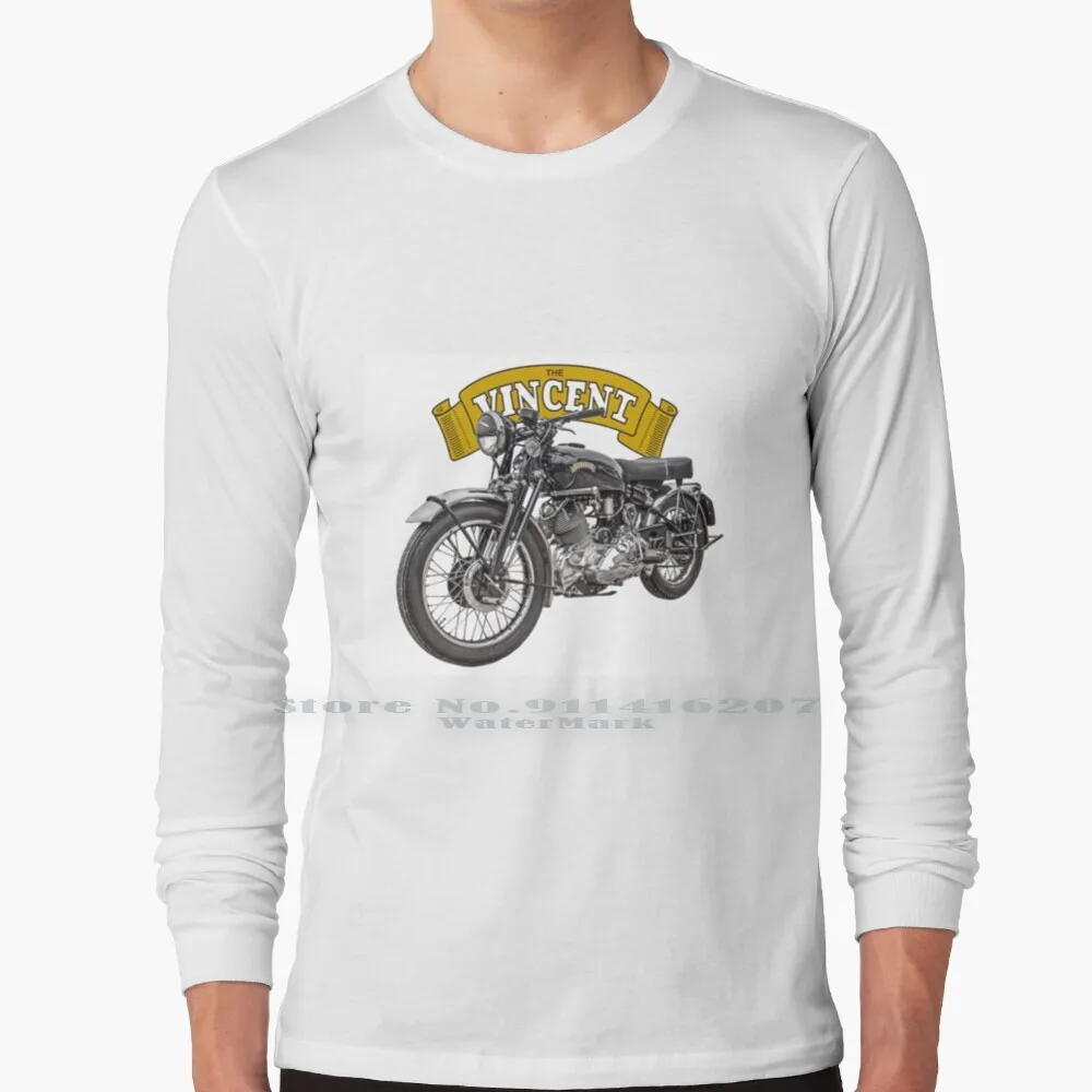 The Vincent T Shirt 100% Puro Cotone Vincent Comet 1952 Vintage Moto Bike Moto British