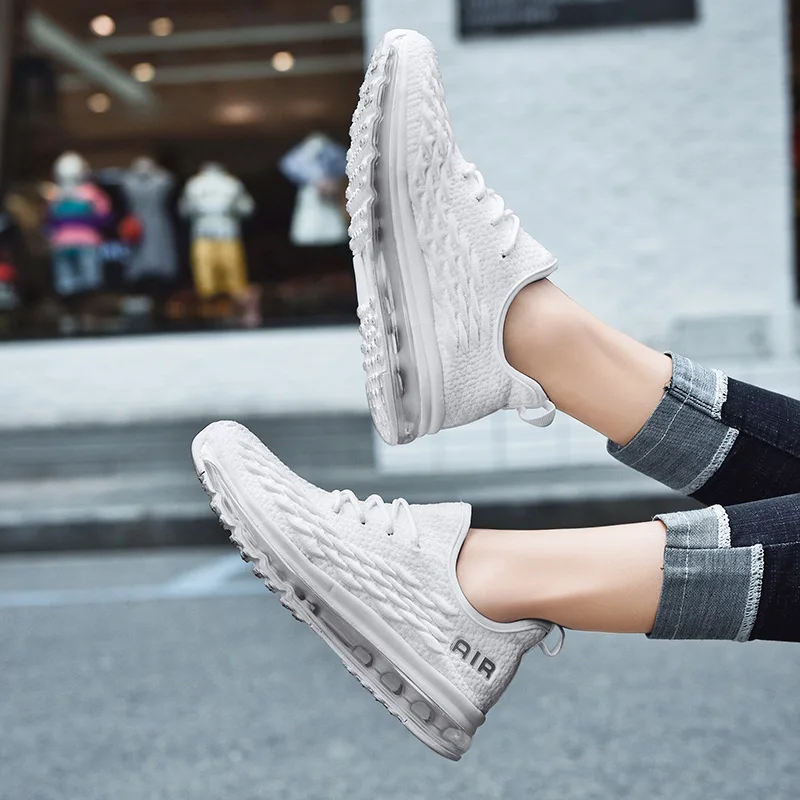 NIKEZI рыбий чешуя Женская Полная воздушная подушка Макс Студенческая Девушка