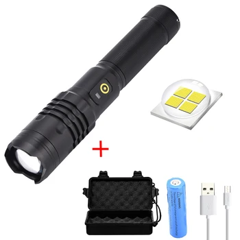 

XANES XH-P50 1000 Lumens LED Zoomable Flashlight 18650 Battery USB Rechargeable 3 Modes Work Lamp for Camping Torch Lantern