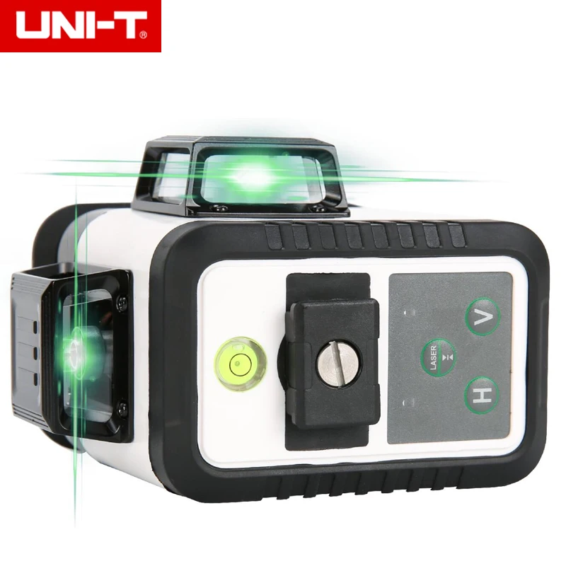 Uni-t LM580G 3D зеленый лазерный уровень 12 линий 360 градусов горизонтальный вертикальный поперечный лазерный метр