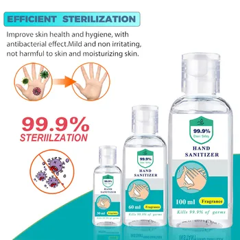 

30/60/100 ML Disposable Gel Hand Sanitizer Portable No-Wash Quick-Drying Dvanced Hand Sanitizer Soothing Gel