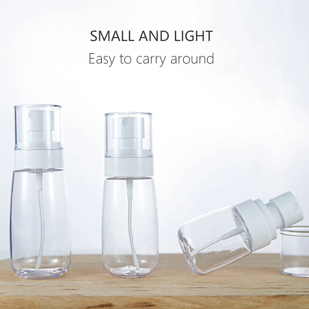 

1Pcs Transparent Empty Spray Bottles 30ml 60ml 80ml 100ml Plastic Mini Refillable Travel Perfume Empty Cosmetic Containers Tool