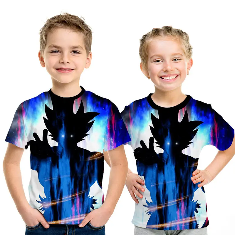 

Black Zamasu Vegeta T shirt Kids Goku T-shirt Dragon Z Ball 3D Printing Boys Tshirt Girls T Shirts Parent-child outfit Tops Tees