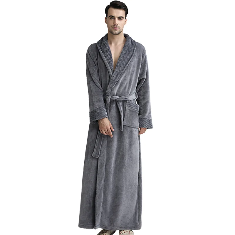 Brand-Desigher-Men-Plus-Size-Winter-Thermal-Long-Bathrobe-Thick-Flannel-Warm-Kimono-Bath-Robes-Female