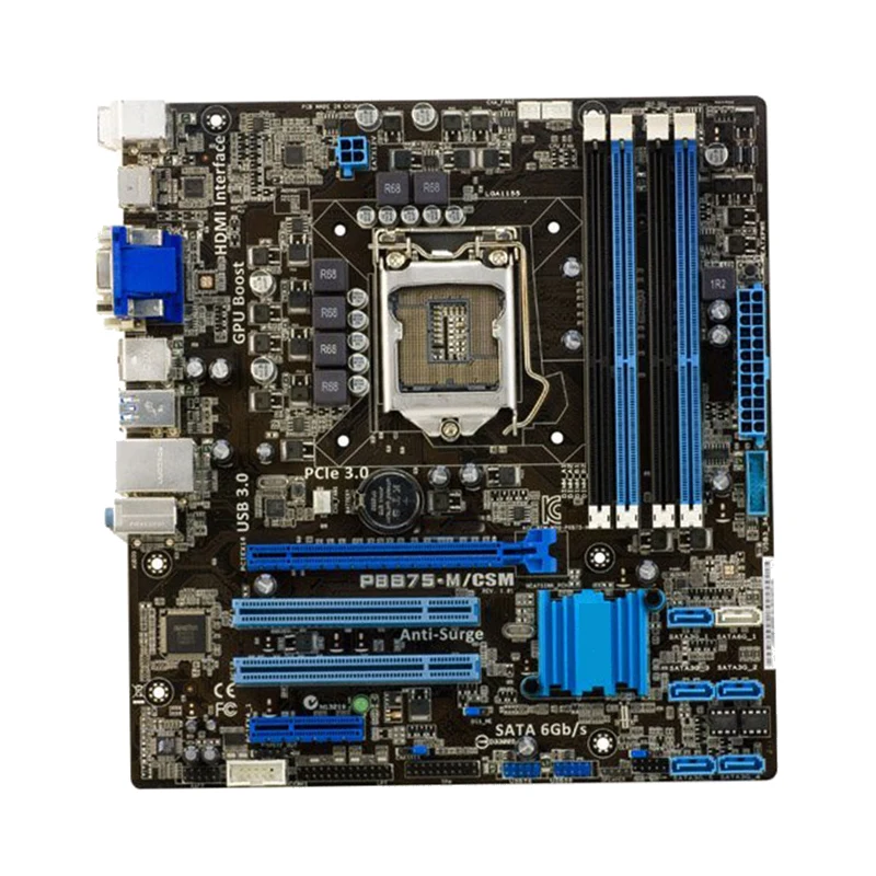 

For ASUS P8B75-M75 Desktop motherboard LGA 1155 B75 DDR3 HDMI SATA 6Gb/s USB 3.0 Micro ATX fully 100% fully Tested