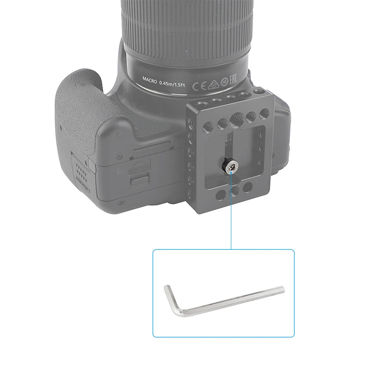 5 Pieces Standard Thread Screw Adapter With 1/4"-20 Male Threading & Hexagon Soc