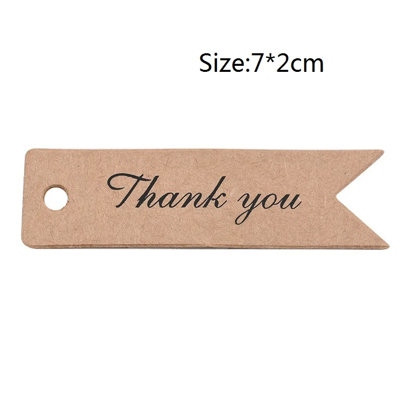 100pcs tags no rope Мини-коробка для конфет в форме подушки, коробка из крафт-бумаги, Подарочная коробка для рукоделия, сумка на свадьбу, подарок на день рождения, Рождество, спасибо, упаковочные принадлежности - Цвет: 100pcs tags no rope