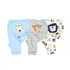 3Pieces Newborn Print Pants 100%Cotton Baby Boy Trousers 0-24M Baby Girl Pants Soft Solid Color Four Seasons Bebes 4