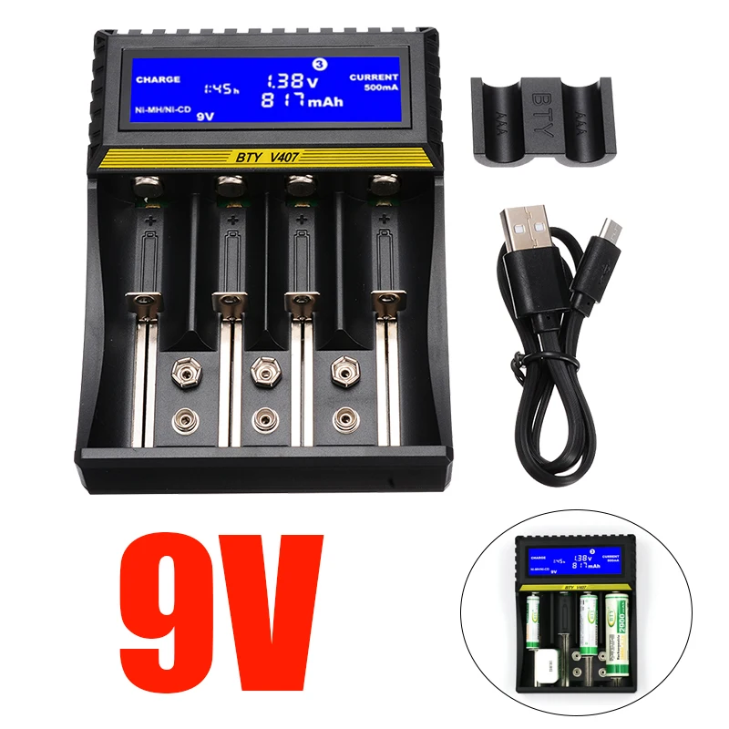 Kopen Type C DC 5V 2A Li Ion AA Ni Mh Batterij Oplader multifunctionele Lithium Ion Nikkel Metalen hydride 18650 Charger