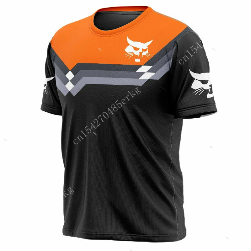 Bobcat Brand New T-shirt High-quality Harajuku Round Neck Short-sleeved 3D Anime Oversized T Shirt Men's Casual Graphic Tshirt | Мужская